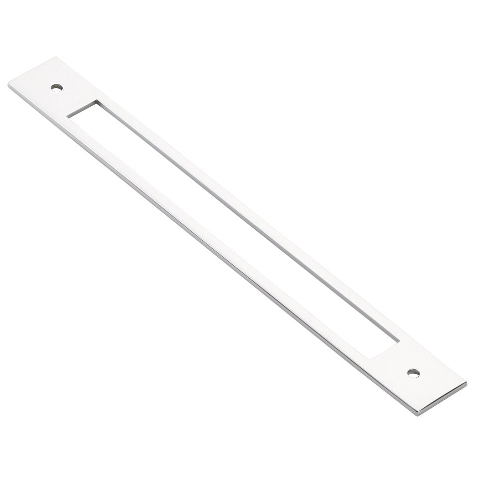Backplate for Pull by Emtek Hardware - 8" - Polished Chrome - New York Hardware