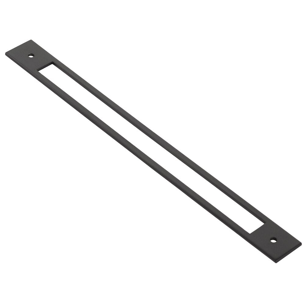 Backplate for Pull by Emtek Hardware - 10" - Flat Black - New York Hardware