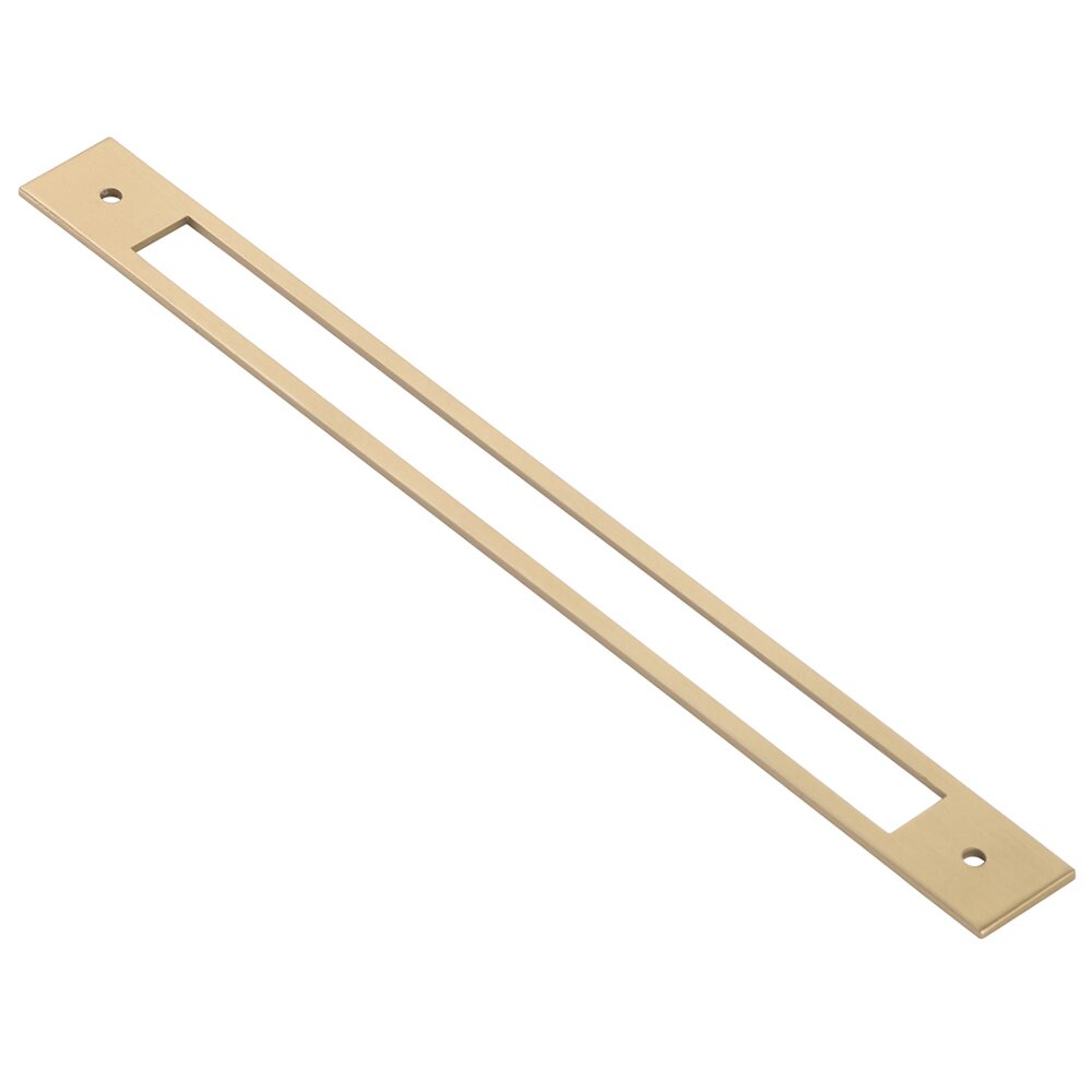Backplate for Pull by Emtek Hardware - 10" - Satin Brass - New York Hardware