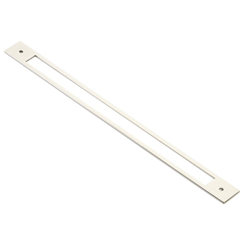 Backplate for Pull by Emtek Hardware - 12" - Polished Nickel - New York Hardware