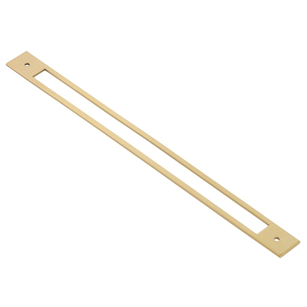 Backplate for Pull by Emtek Hardware - 12" - Satin Brass - New York Hardware