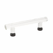 Crystal Bar Pull by Emtek Hardware - 4" - Oil Rubbed Bronze - New York Hardware