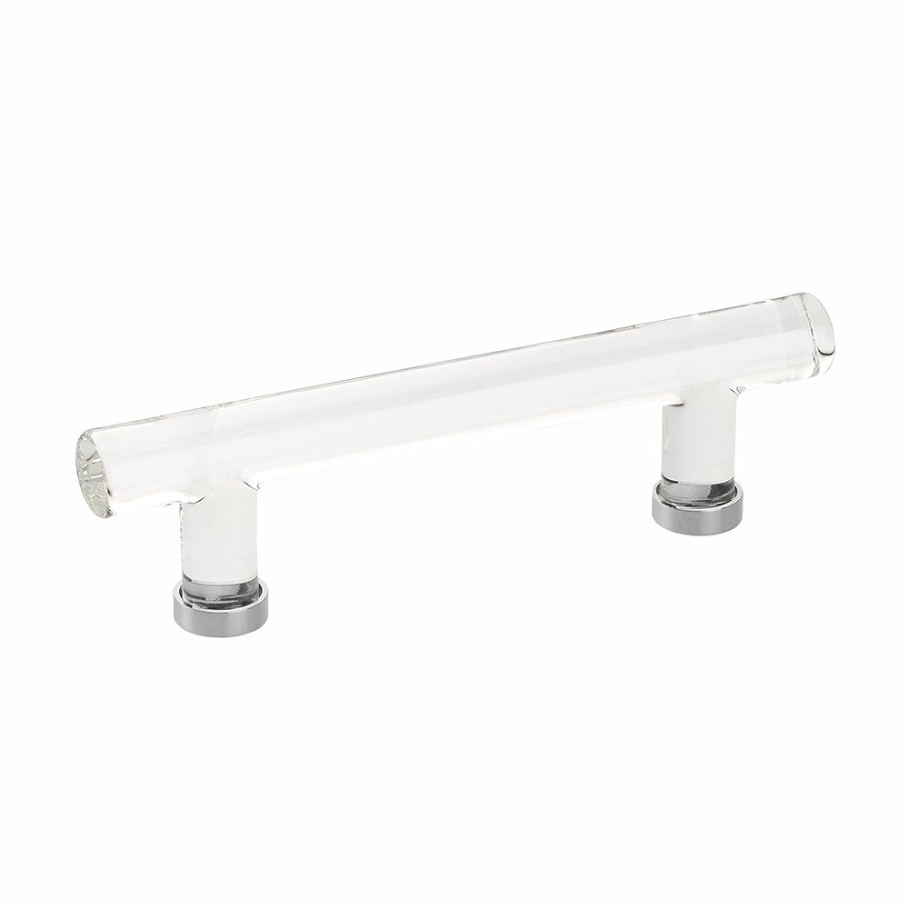 Crystal Bar Pull by Emtek Hardware - 4" - Polished Chrome - New York Hardware