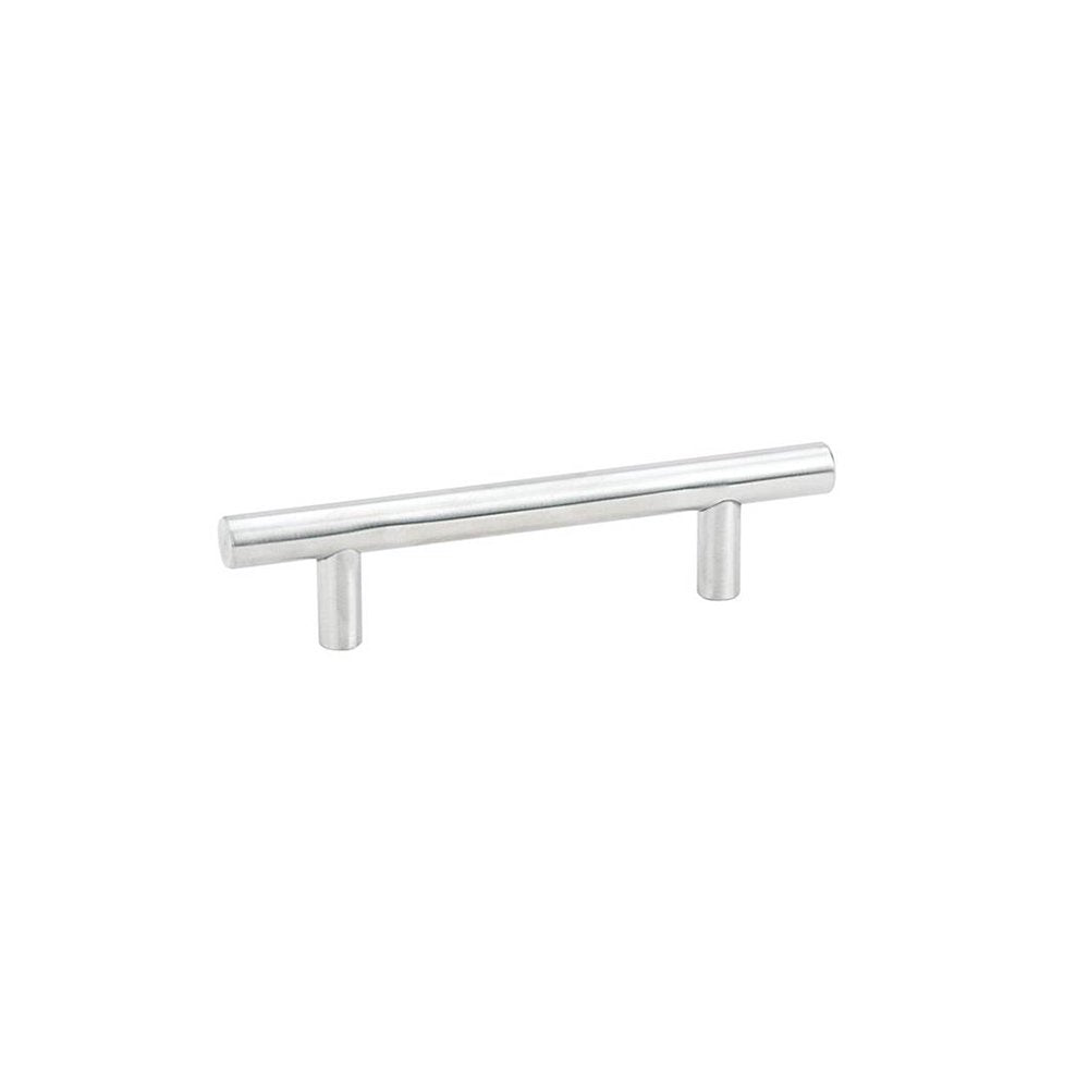 Bar Pull by Emtek Hardware - 3-1/2" - Brushed Stainless Steel - New York Hardware