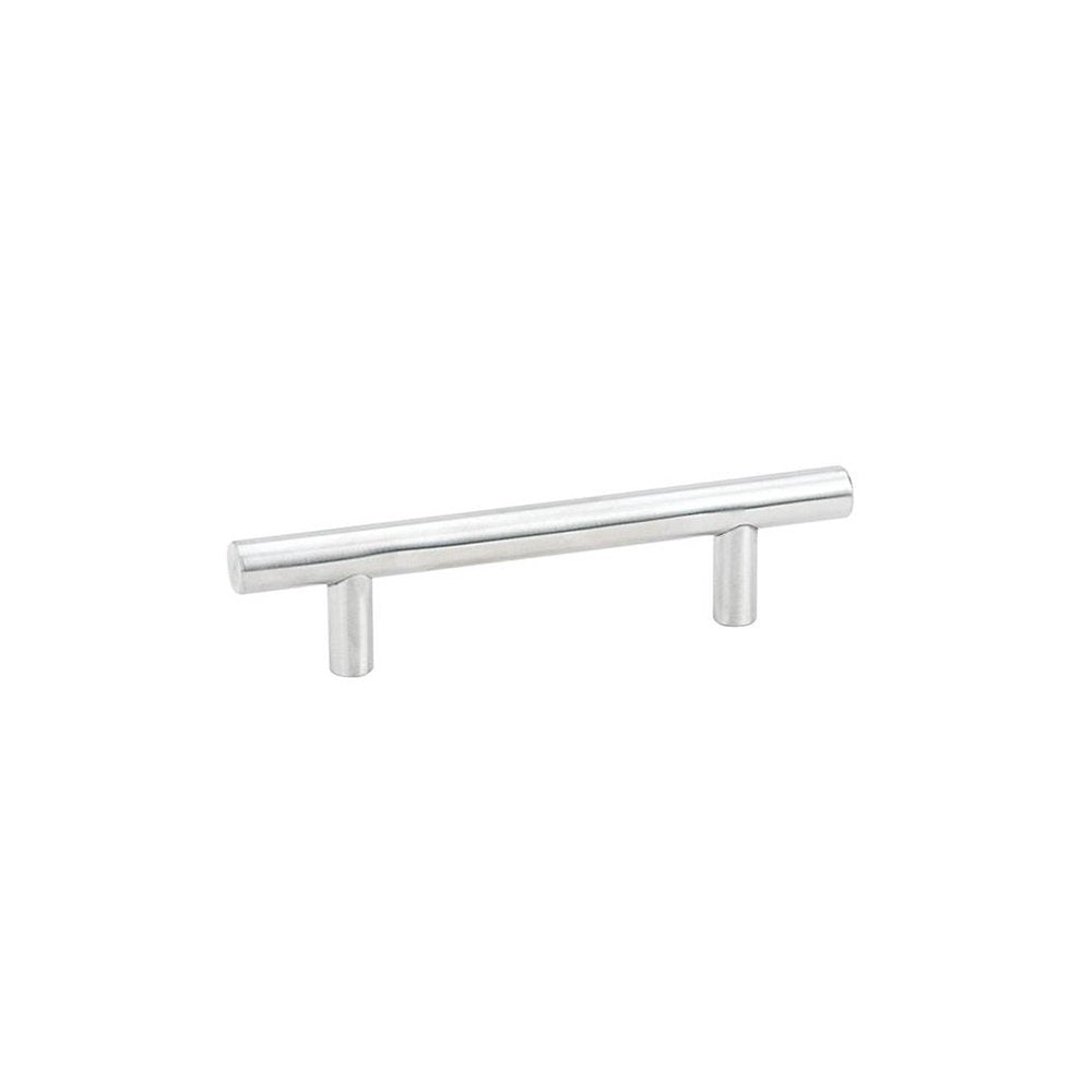 Bar Pull by Emtek Hardware - 8" - Brushed Stainless Steel - New York Hardware