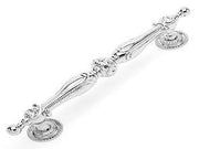 Ornate Door Pull 14 1/2" (368mm) - Polished Nickel - New York Hardware Online