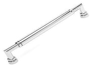 Cylinder Middle Door Pull 13 1/32" (331mm) - Polished Nickel - New York Hardware Online